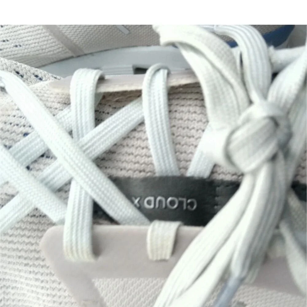 ON Running Cloud X 4 Shoes Women's Size 10.5 Sneakers Silver Chambray